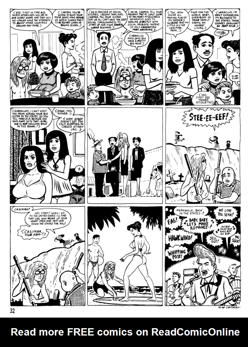 Read online Love and Rockets (1982) comic -  Issue #37 - 34