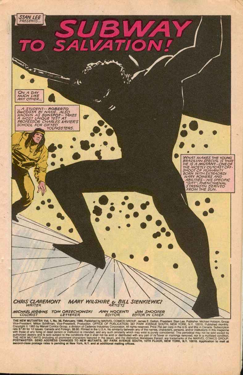 The New Mutants Issue #36 #43 - English 2