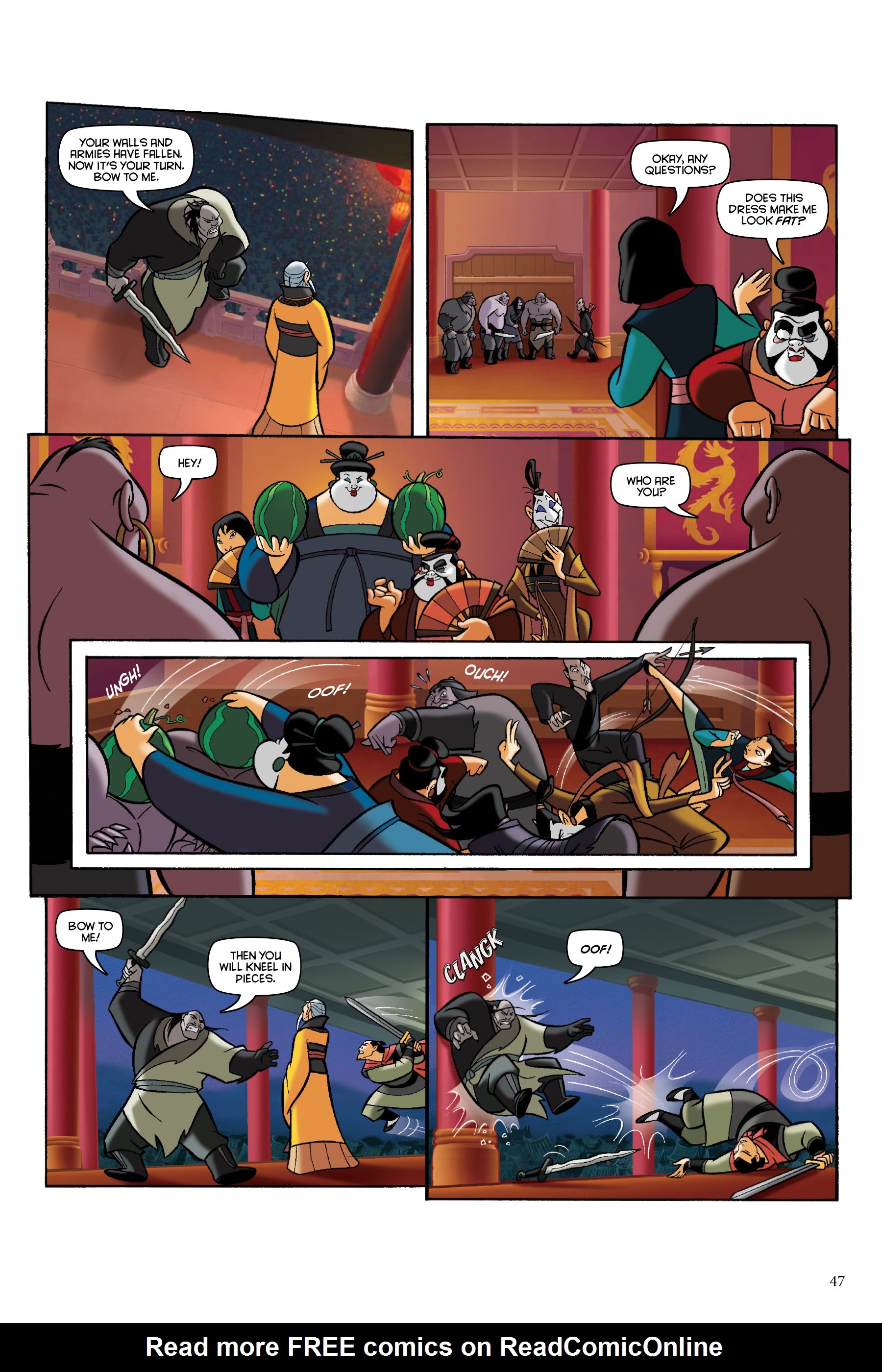 Read online Disney Mulan: The Story of the Movie in Comics comic -  Issue # TPB - 47