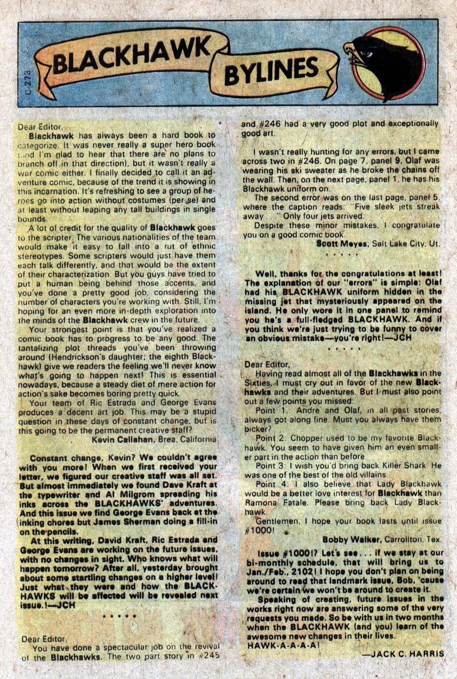 Read online Blackhawk (1957) comic -  Issue #248 - 21