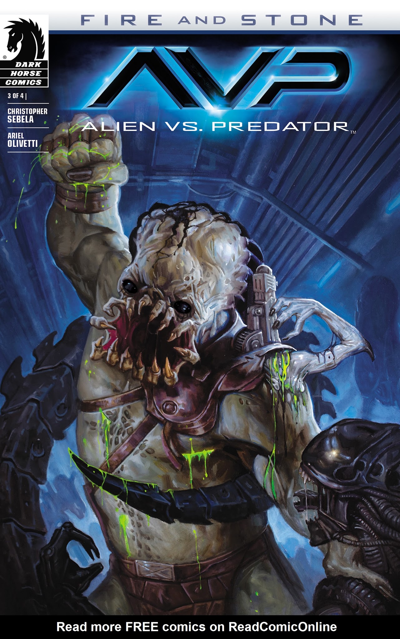 Read online Alien vs. Predator: Fire and Stone comic -  Issue #3 - 1