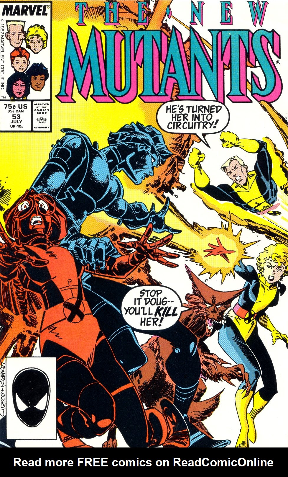 Read online The New Mutants comic -  Issue #53 - 1