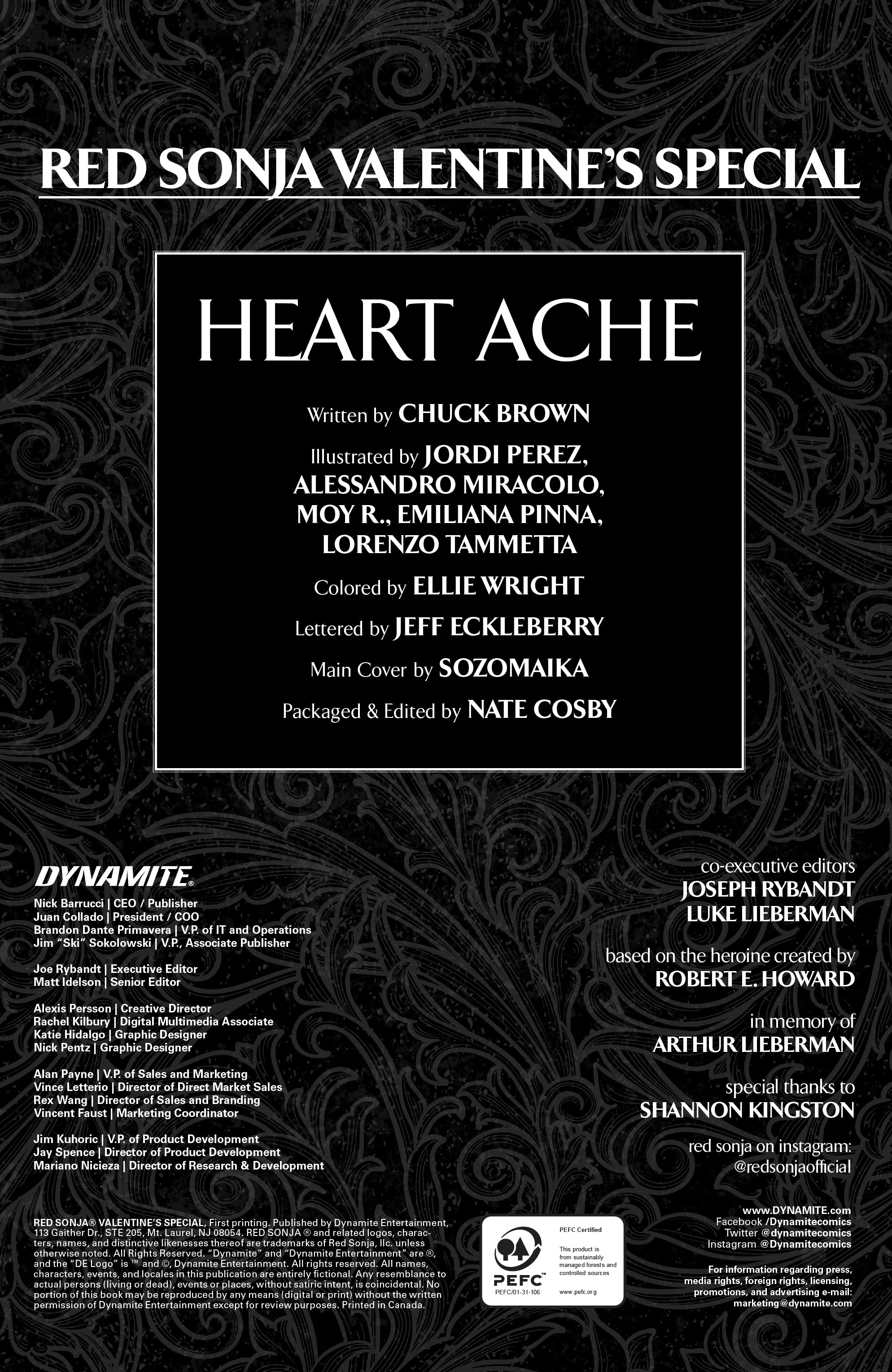 Read online Red Sonja Valentine's Special comic -  Issue # Full - 4