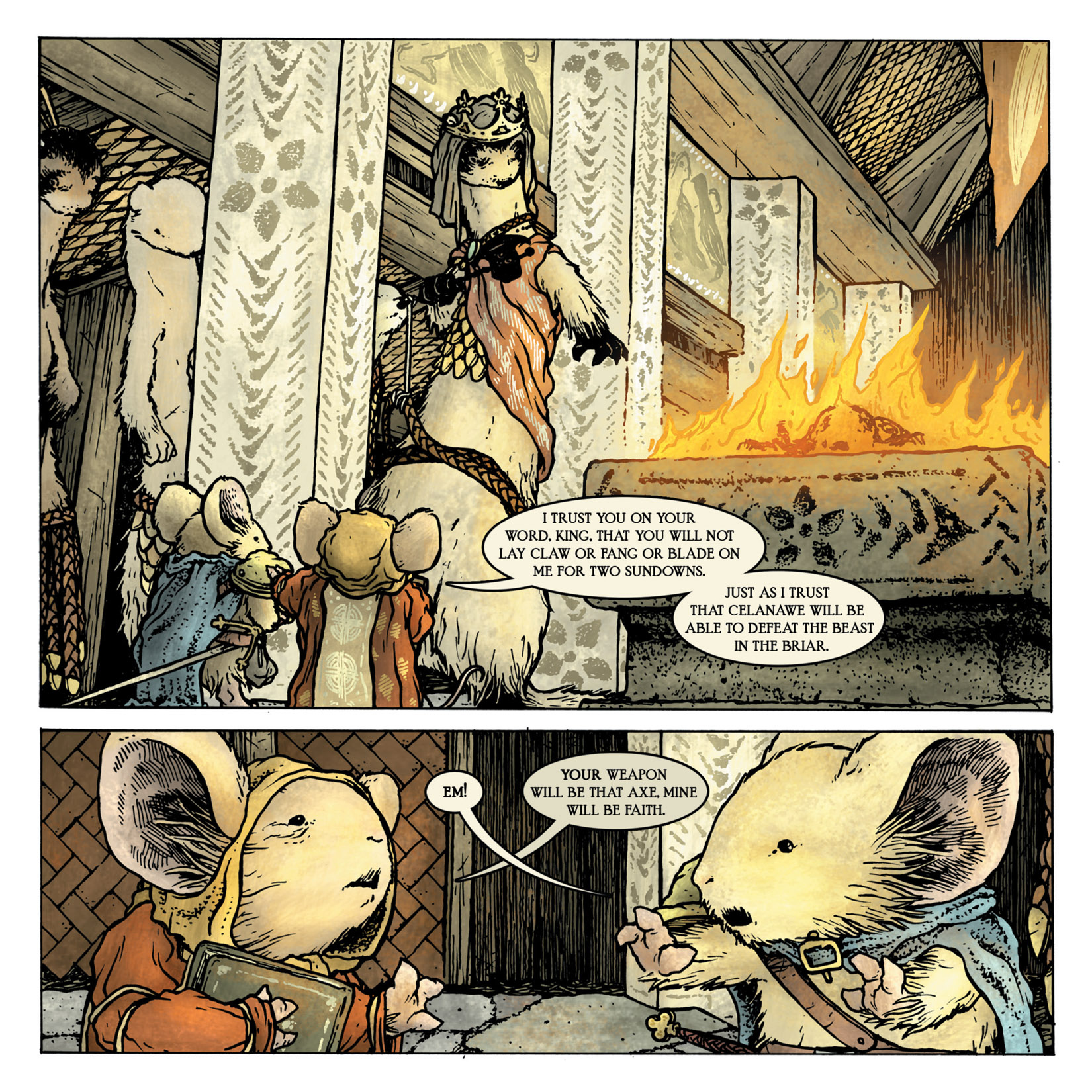 Read online Mouse Guard: The Black Axe comic -  Issue #3 - 23