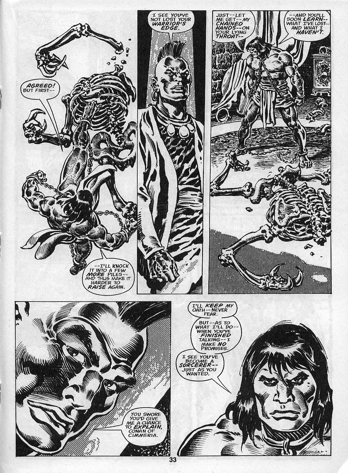 Read online The Savage Sword Of Conan comic -  Issue #205 - 35