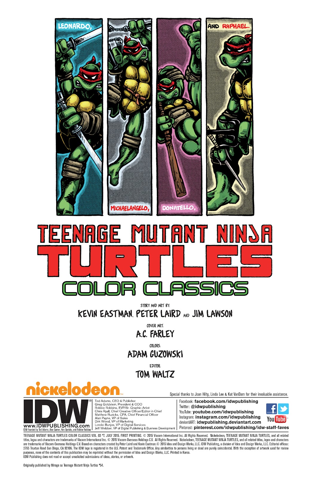 Teenage Mutant Ninja Turtles Color Classics (2015) issue 7 - Page 2