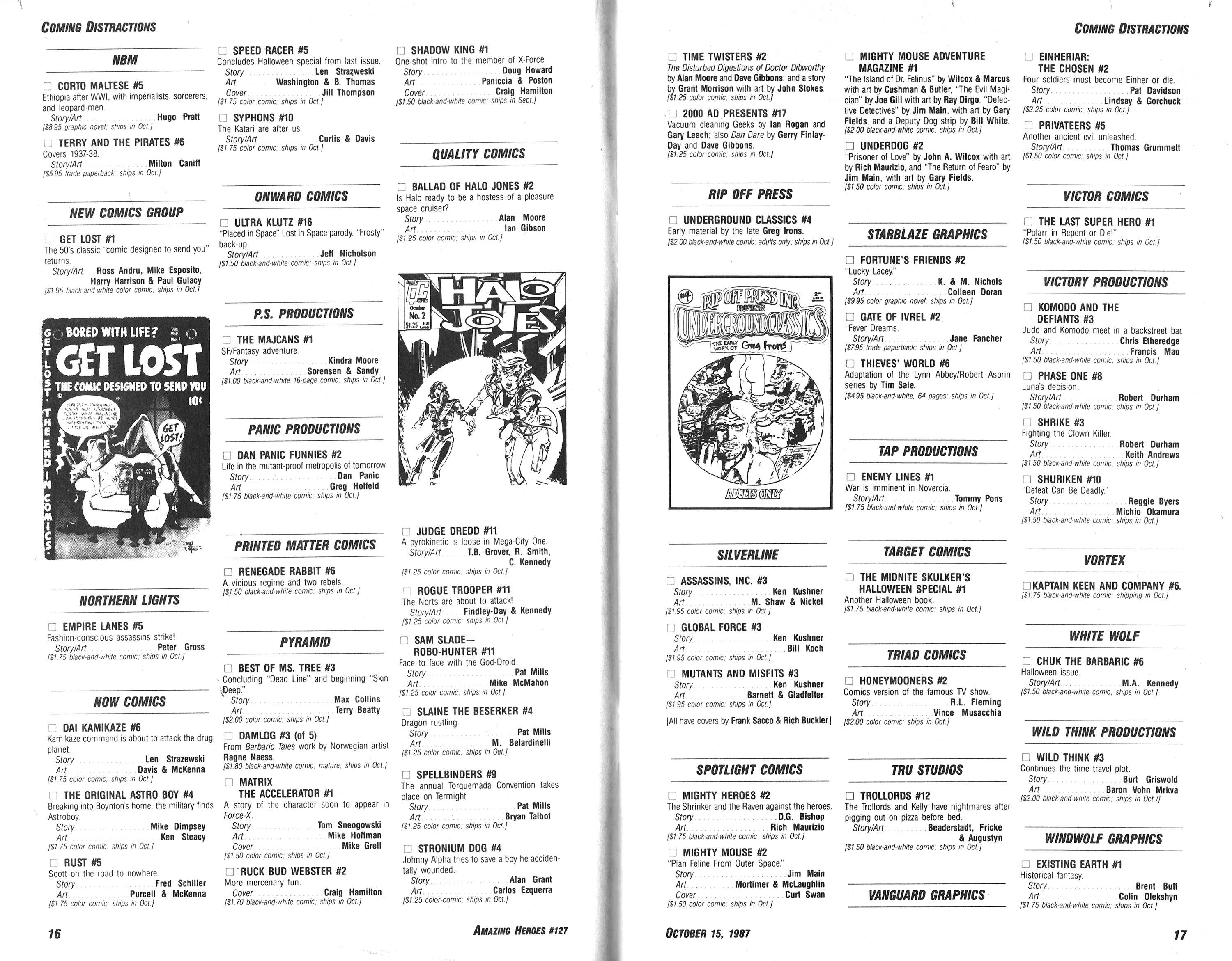 Read online Amazing Heroes comic -  Issue #127 - 9