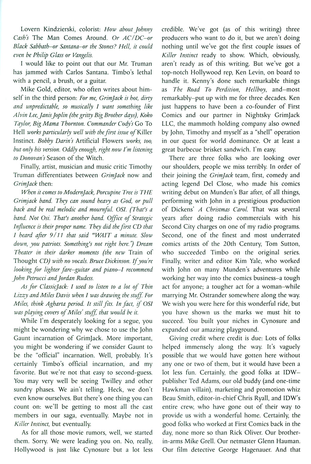 Read online Grimjack: Killer Instinct comic -  Issue # _Ashcan Edition - 17