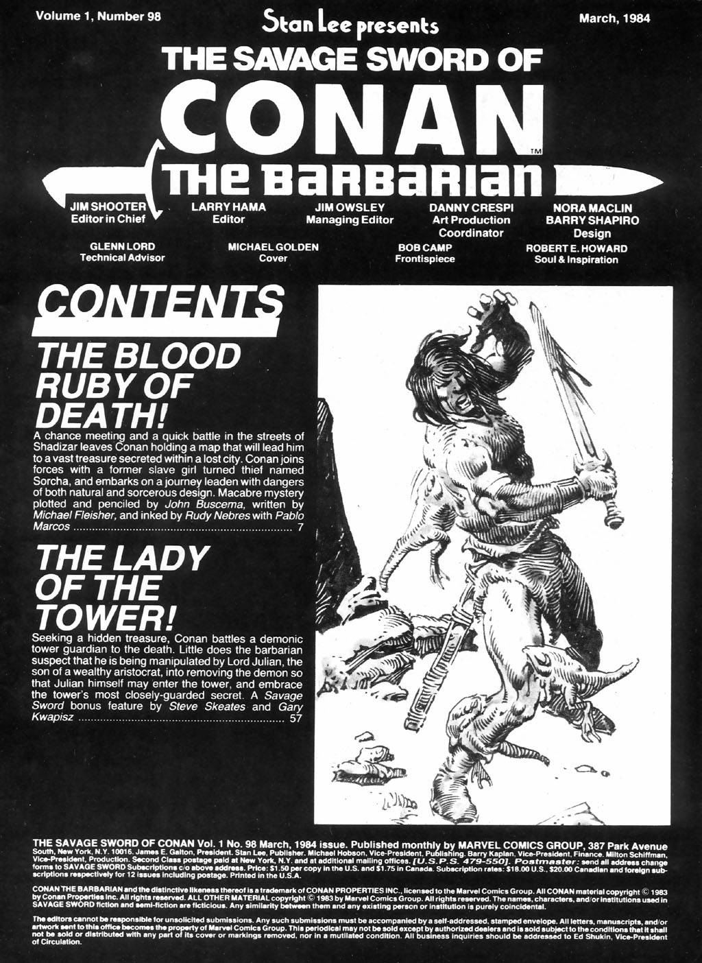 Read online The Savage Sword Of Conan comic -  Issue #98 - 3