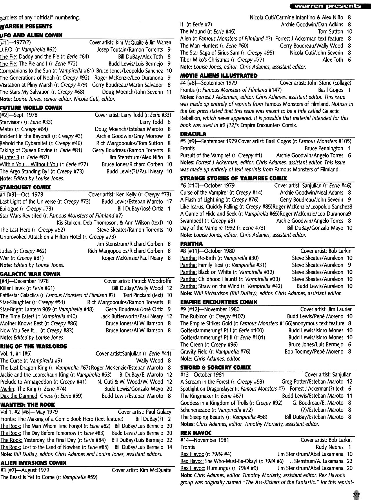 Read online Warren Companion comic -  Issue # TPB (Part 3) - 46