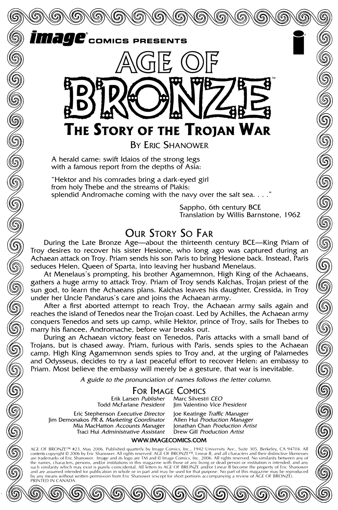 Read online Age of Bronze comic -  Issue #23 - 2