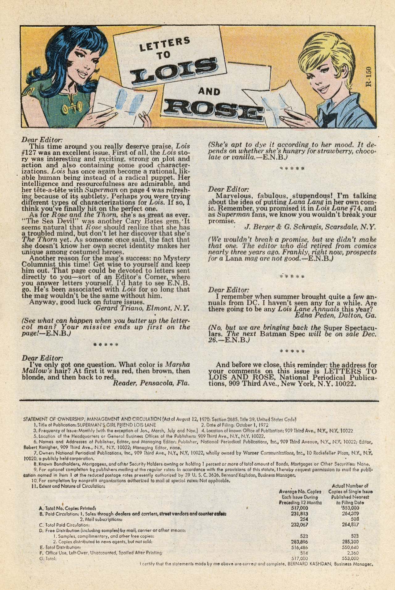 Read online Superman's Girl Friend, Lois Lane comic -  Issue #130 - 24