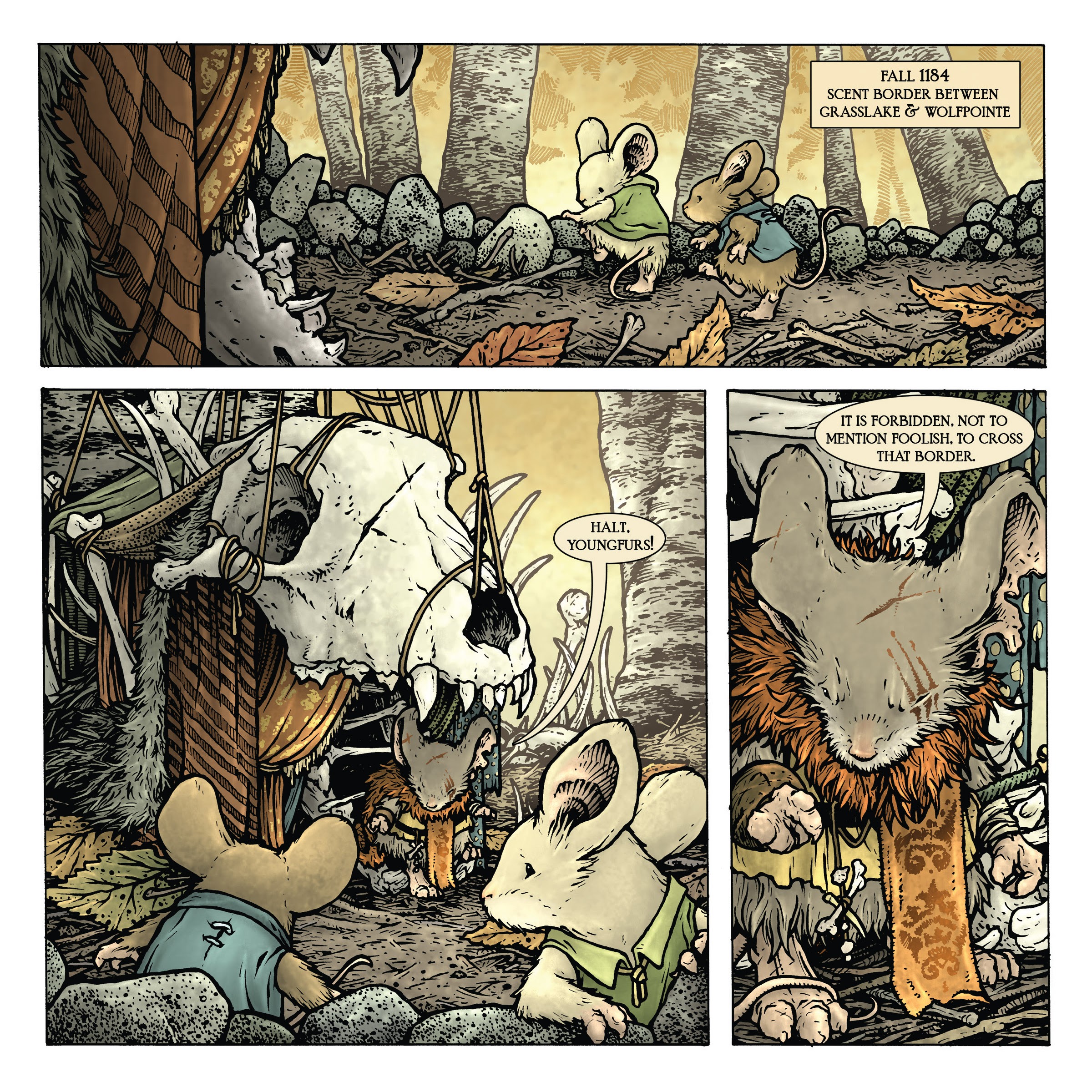 Read online Mouse Guard: The Owlhen Caregiver comic -  Issue #1 - 23