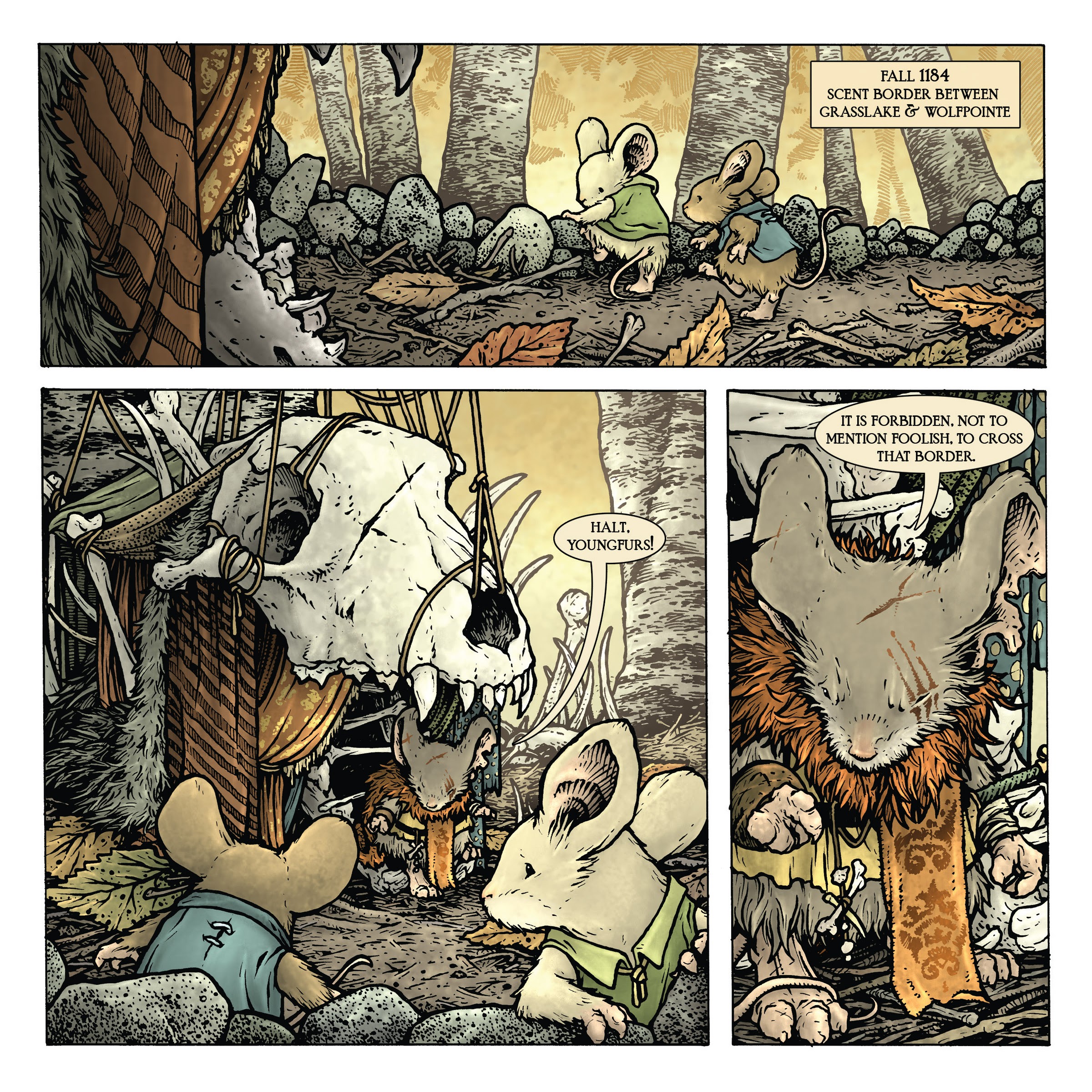 Read online Mouse Guard: The Owlhen Caregiver comic -  Issue #1 - 23
