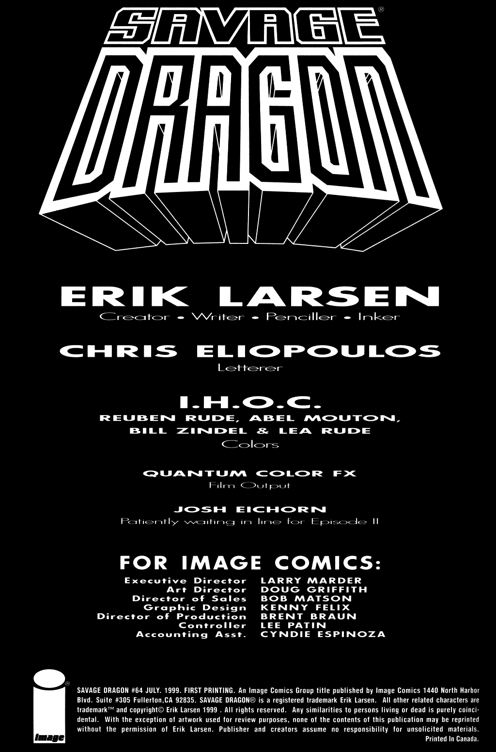 Read online The Savage Dragon (1993) comic -  Issue #64 - 2