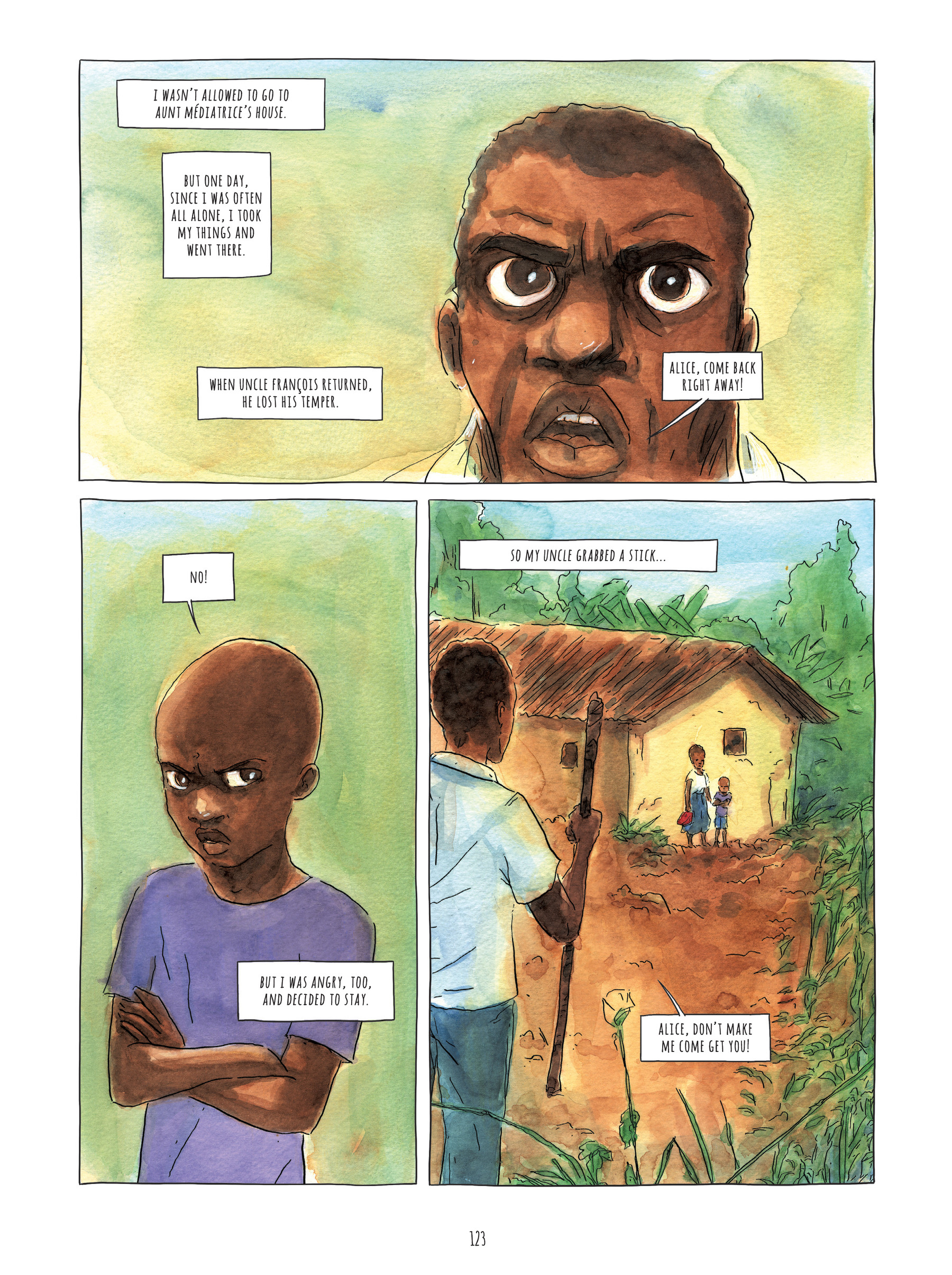 Read online Alice on the Run: One Child's Journey Through the Rwandan Civil War comic -  Issue # TPB - 122