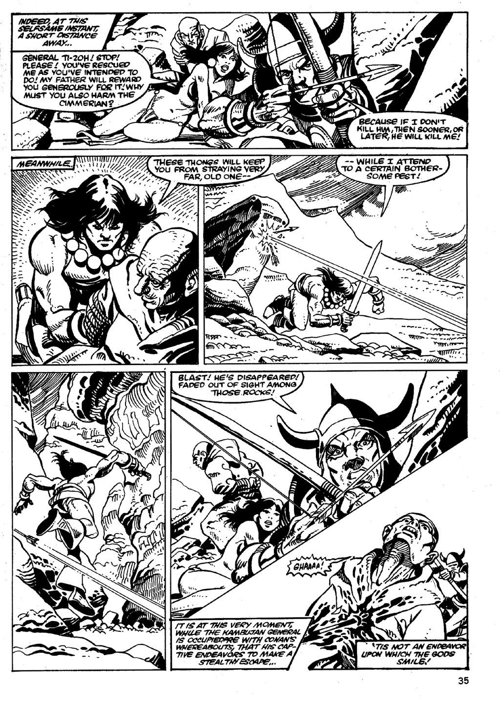 Read online The Savage Sword Of Conan comic -  Issue #86 - 35