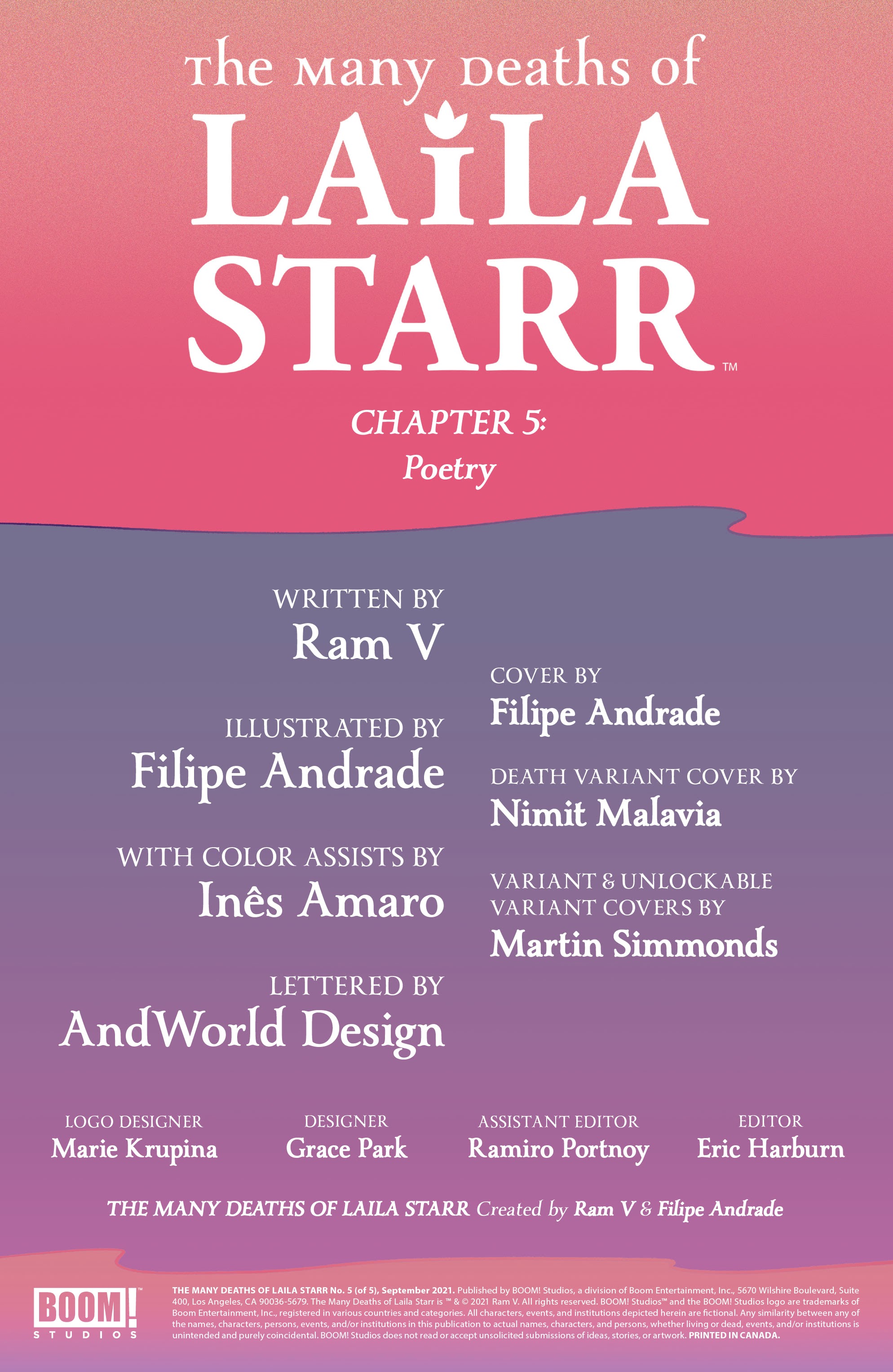 Read online The Many Deaths of Laila Starr comic -  Issue #5 - 2