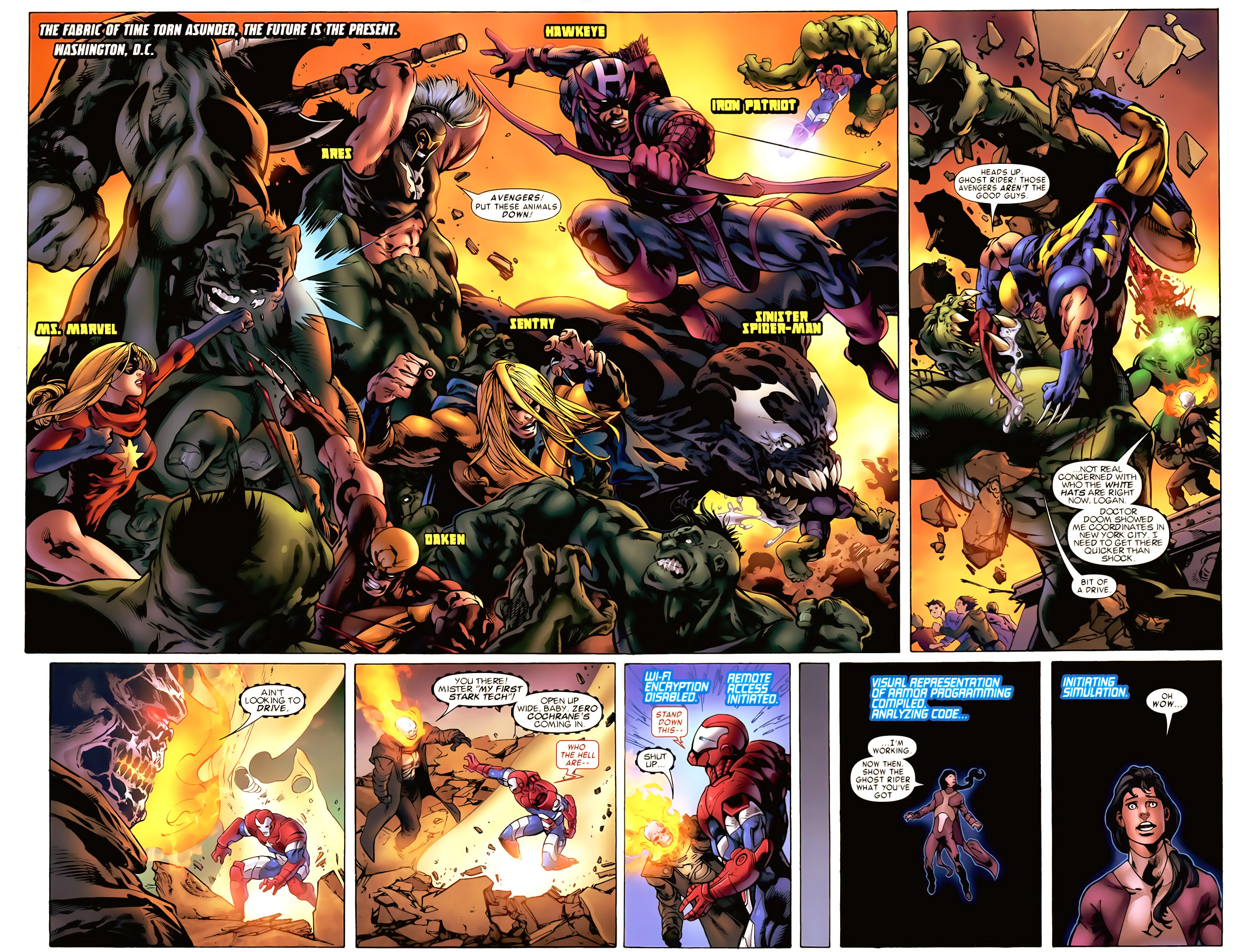 Read online Timestorm 2009/2099 comic -  Issue #4 - 5