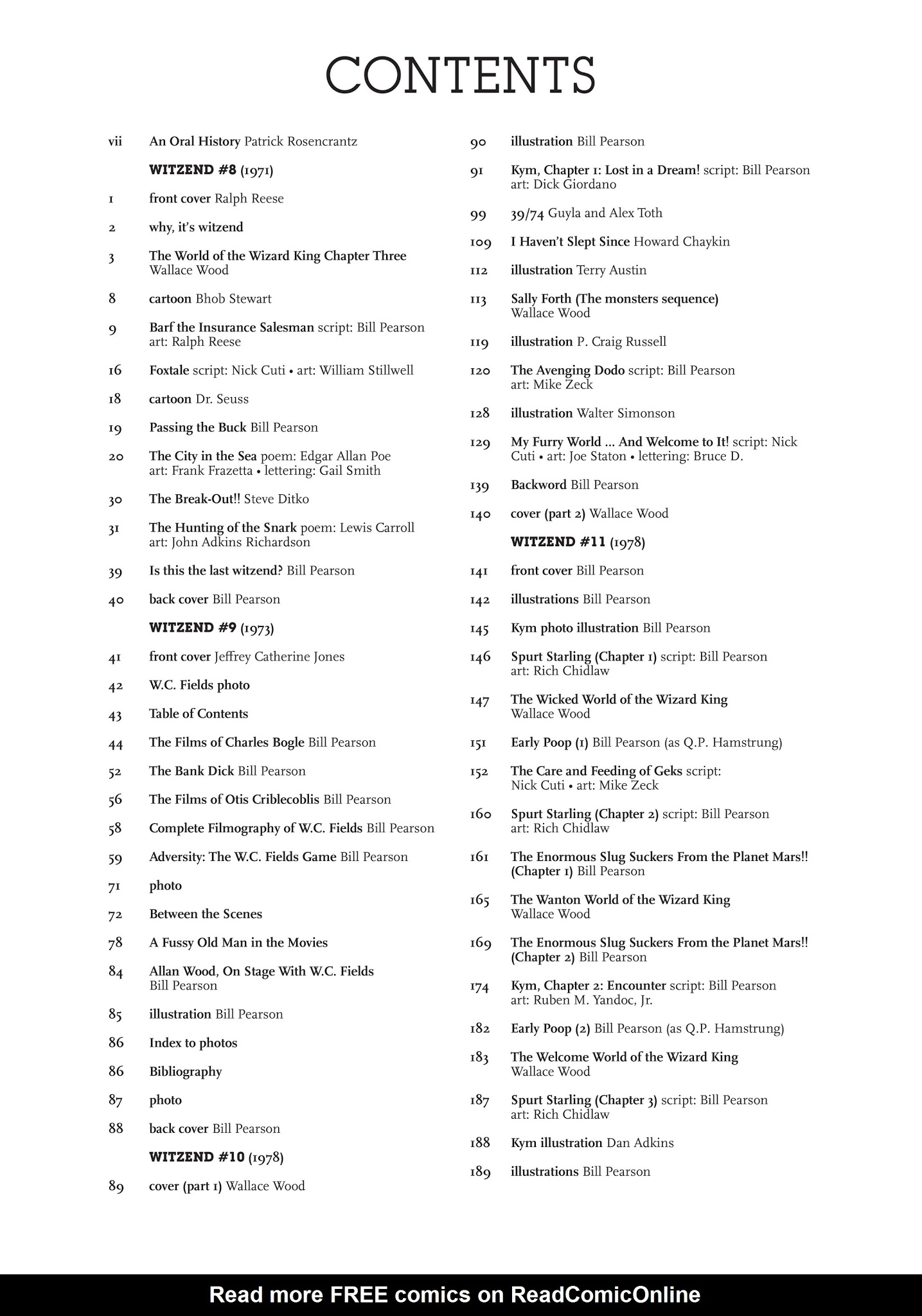 Read online Witzend comic -  Issue # TPB - 322