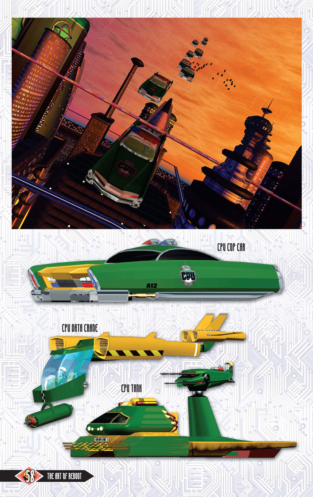 Read online The Art of Reboot comic -  Issue # TPB - 57