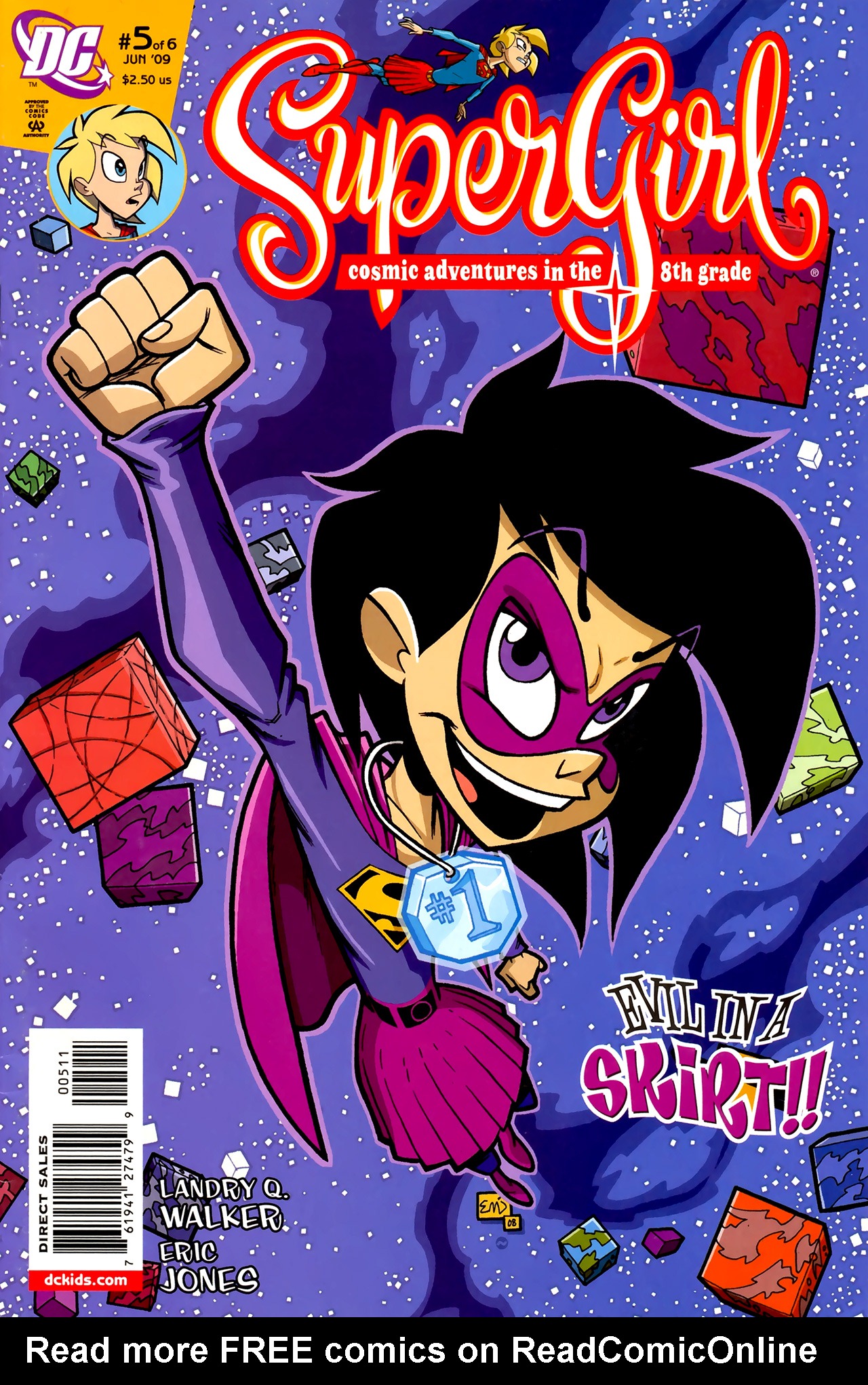 Read online Supergirl: Cosmic Adventures in the 8th Grade comic -  Issue #5 - 1