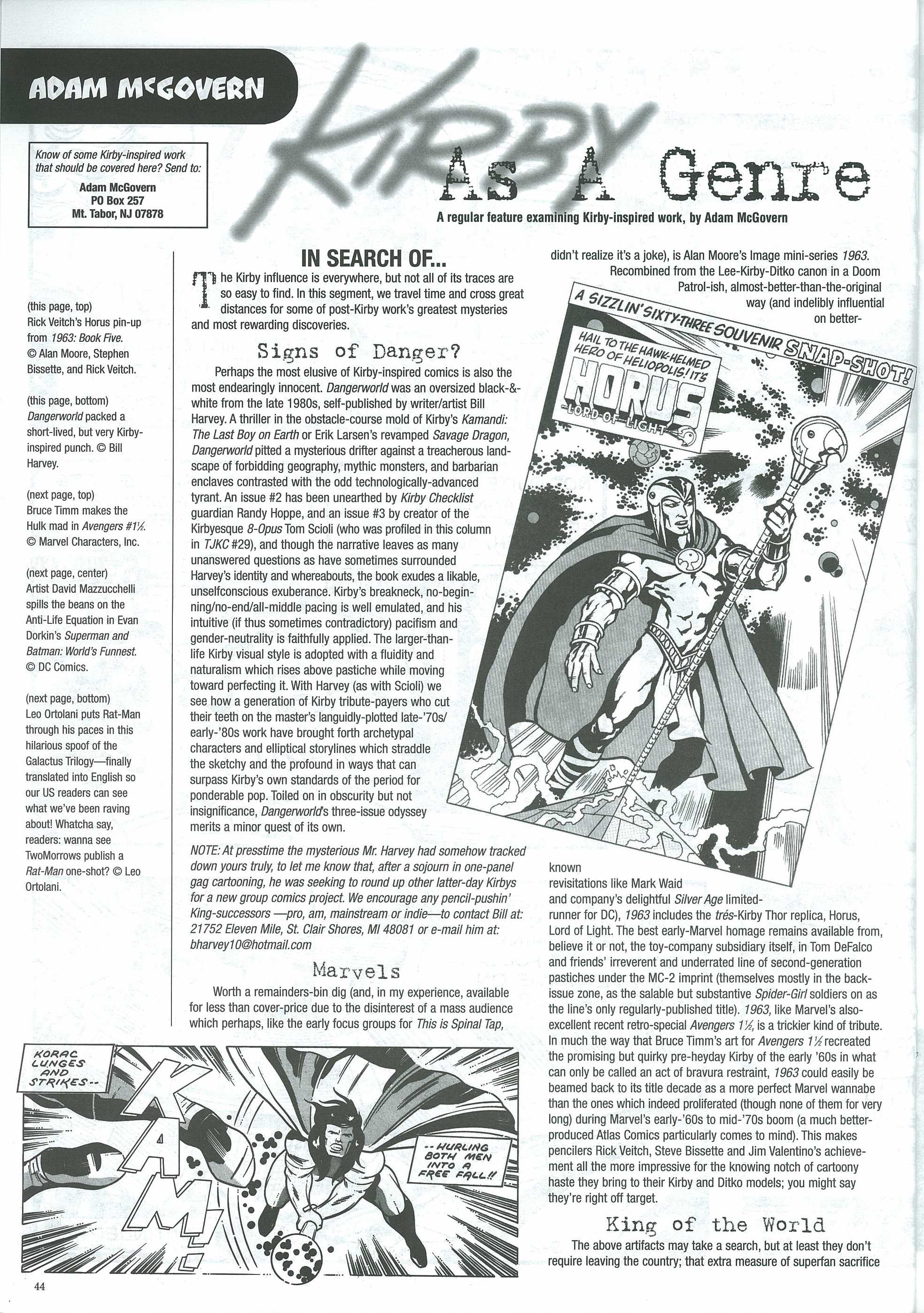 Read online The Jack Kirby Collector comic -  Issue #32 - 48