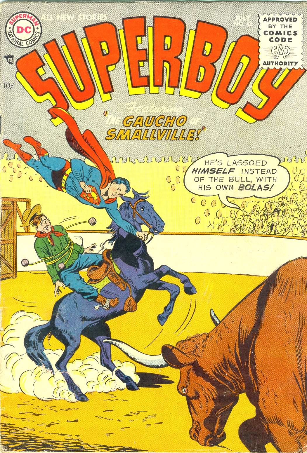 Read online Superboy (1949) comic -  Issue #42 - 1