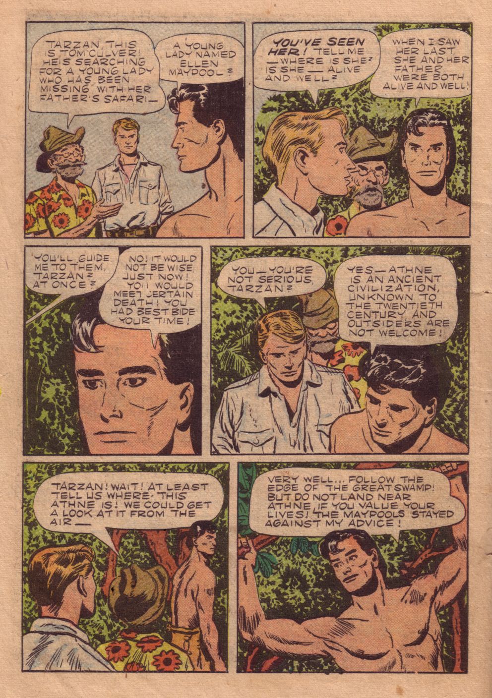 Read online Tarzan (1948) comic -  Issue #40 - 6