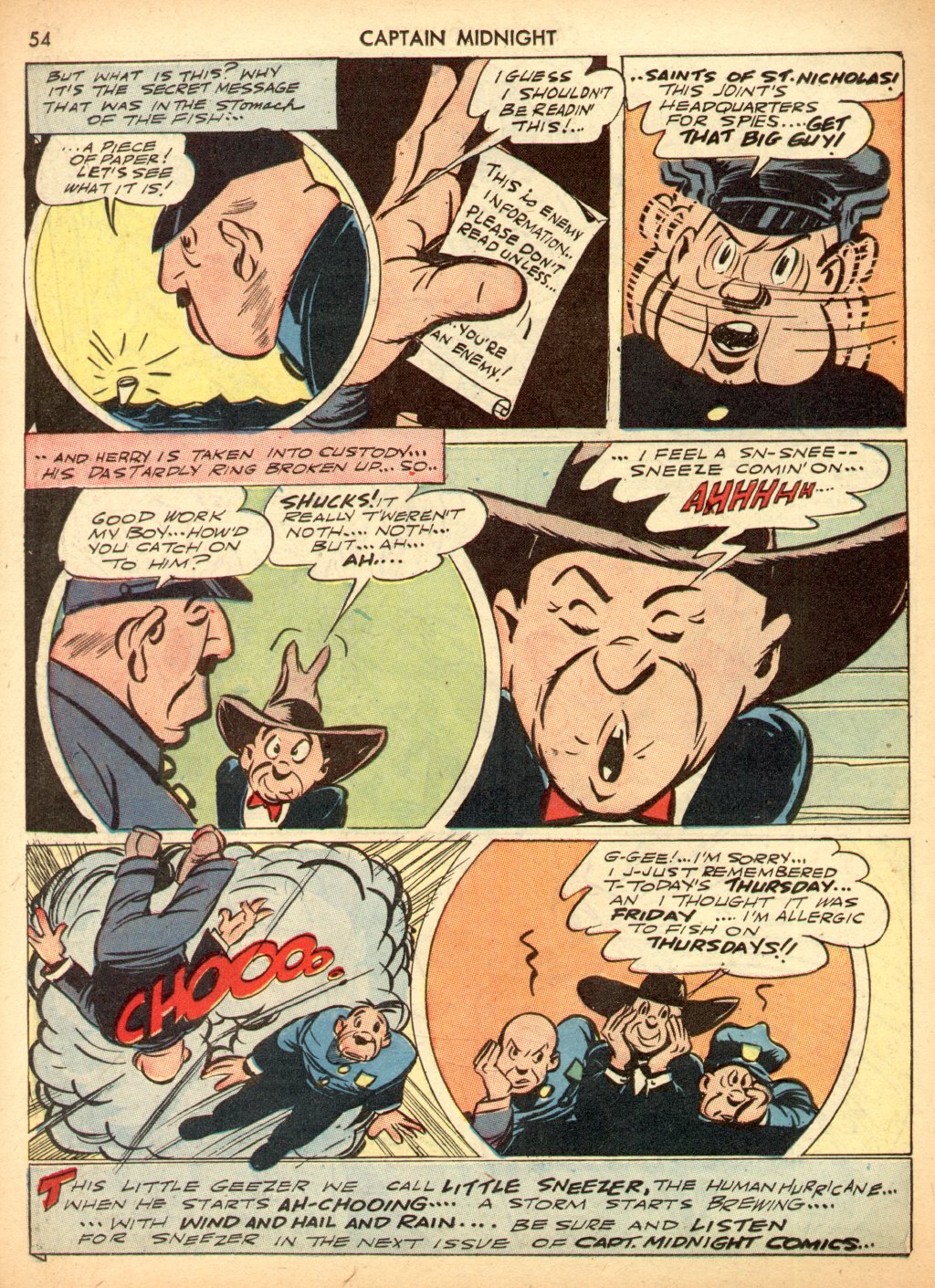 Read online Captain Midnight (1942) comic -  Issue #3 - 54