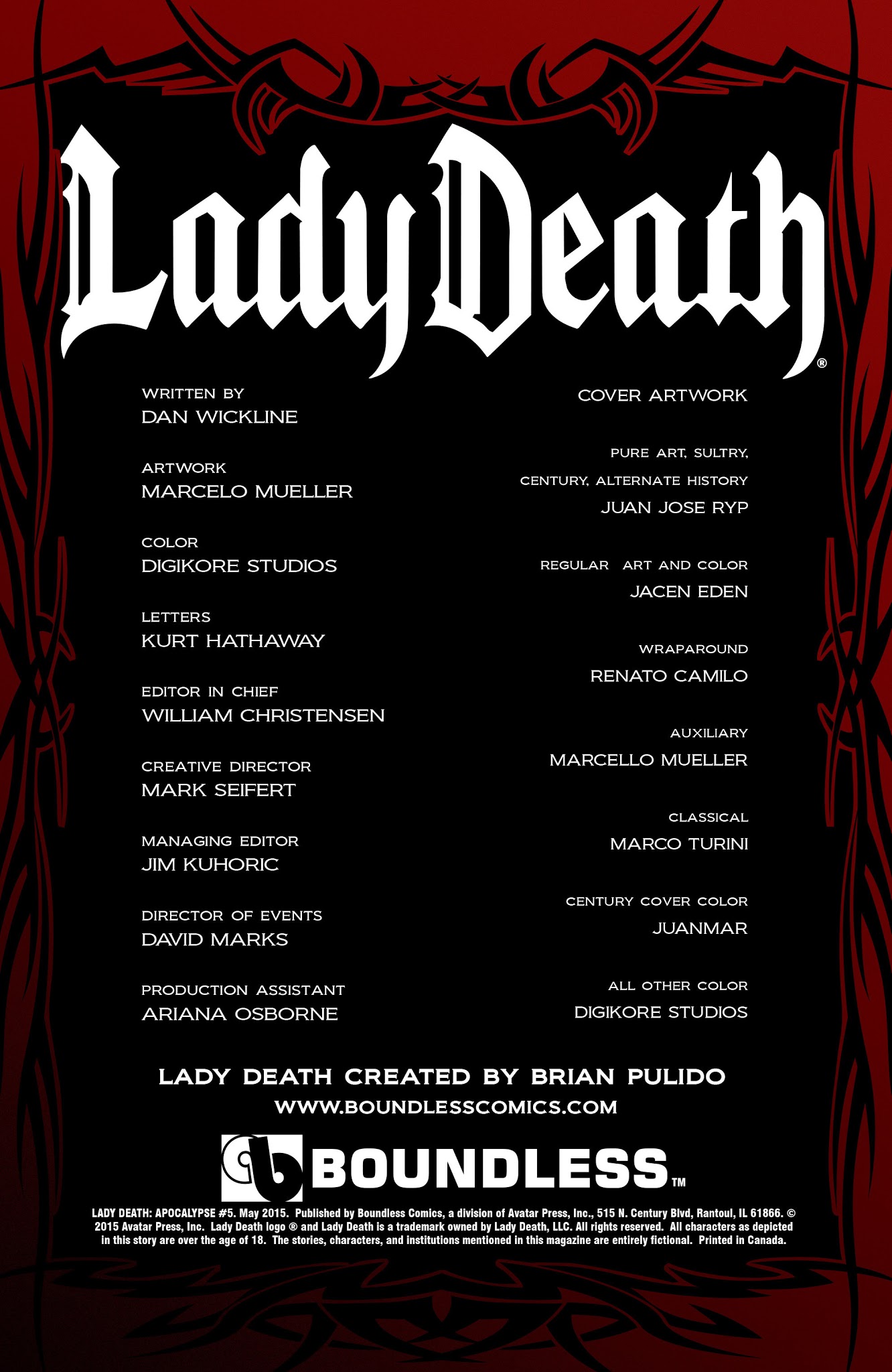 Read online Lady Death: Apocalypse comic -  Issue #5 - 2