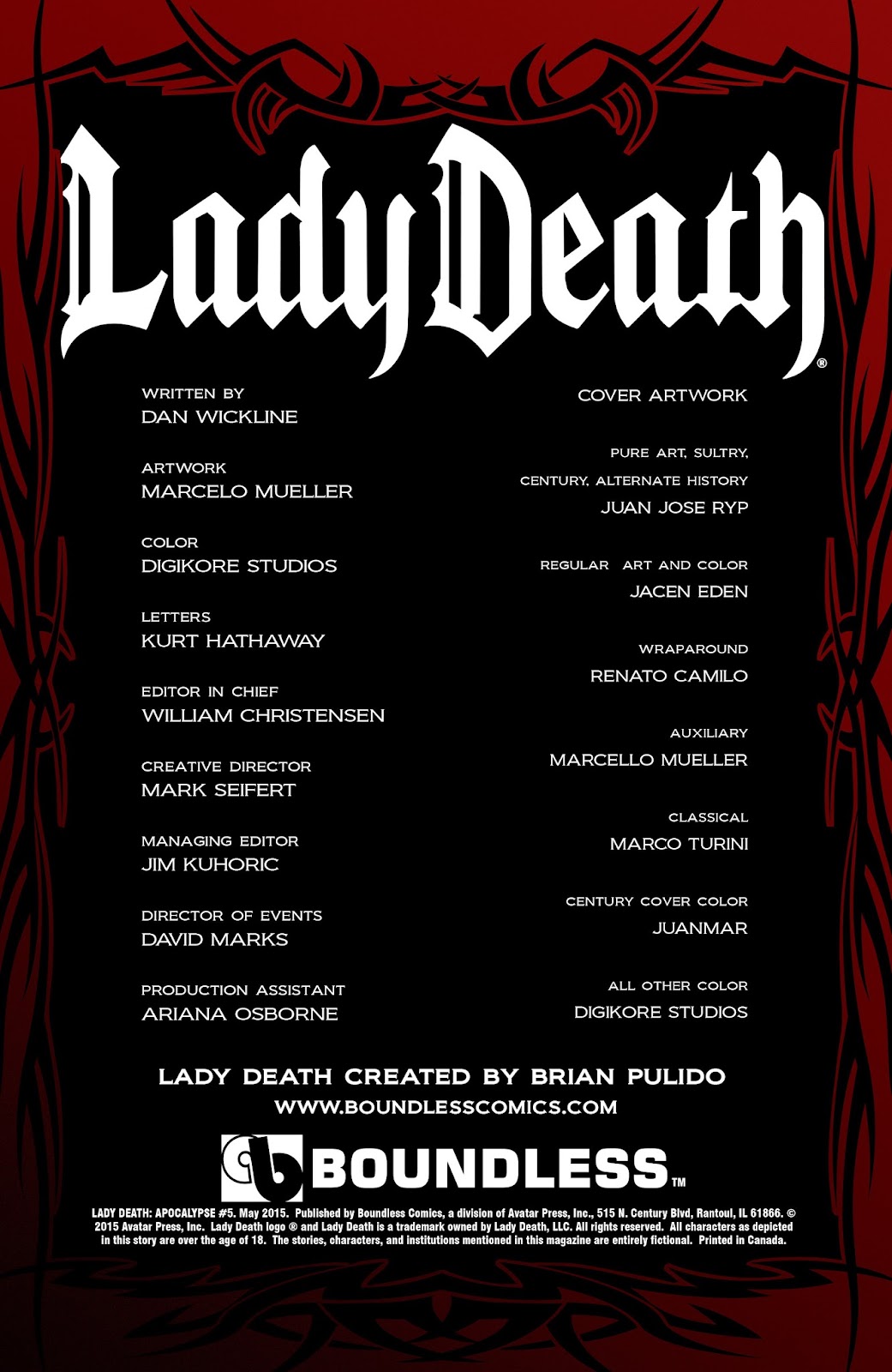 Lady Death: Apocalypse issue 5 - Page 2