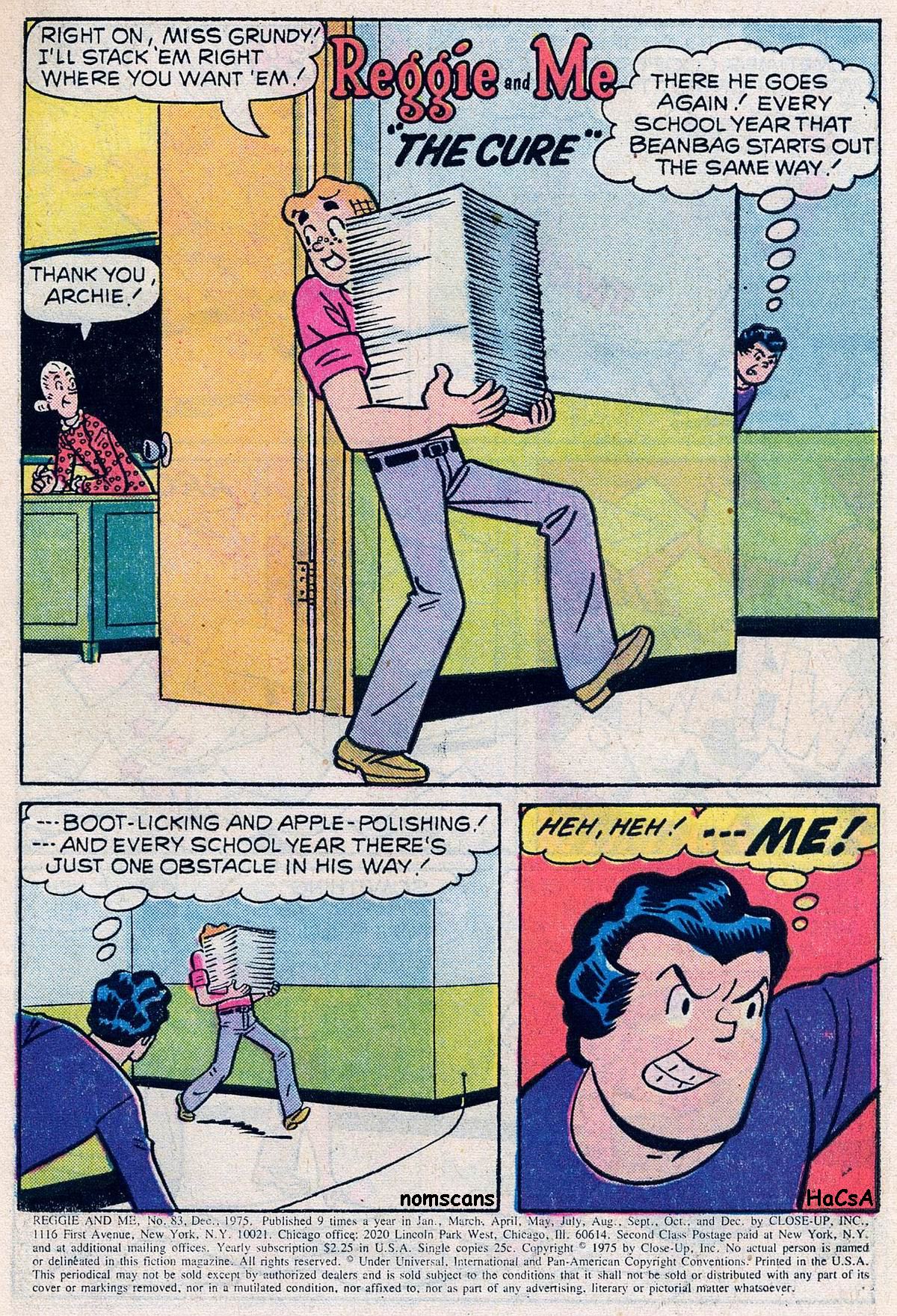 Read online Reggie and Me (1966) comic -  Issue #83 - 2