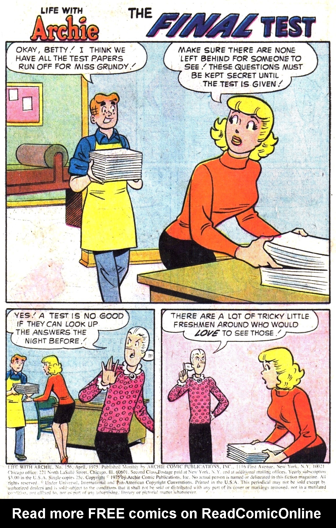 Read online Life With Archie (1958) comic -  Issue #156 - 3