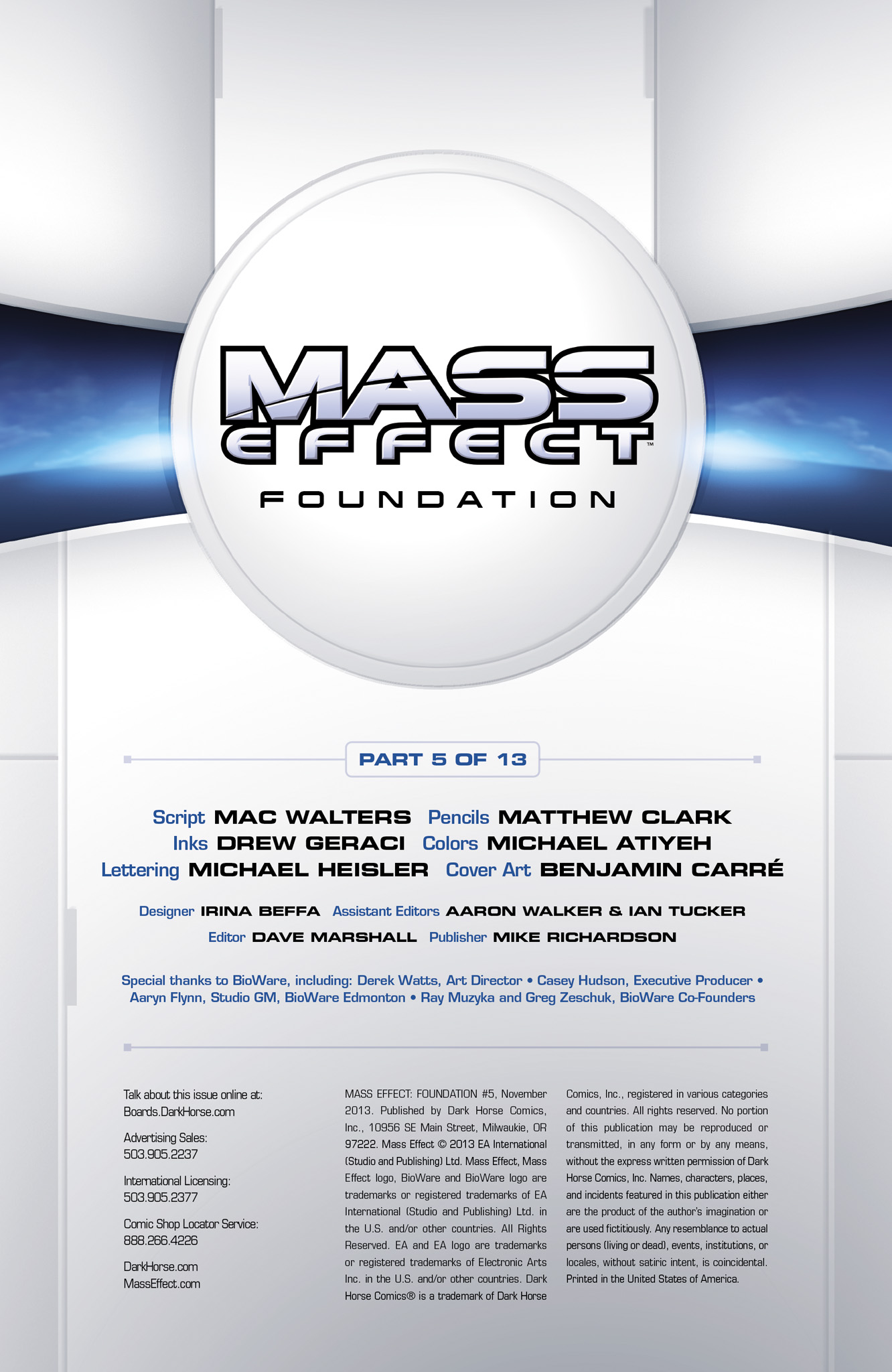Read online Mass Effect: Foundation comic -  Issue #5 - 2