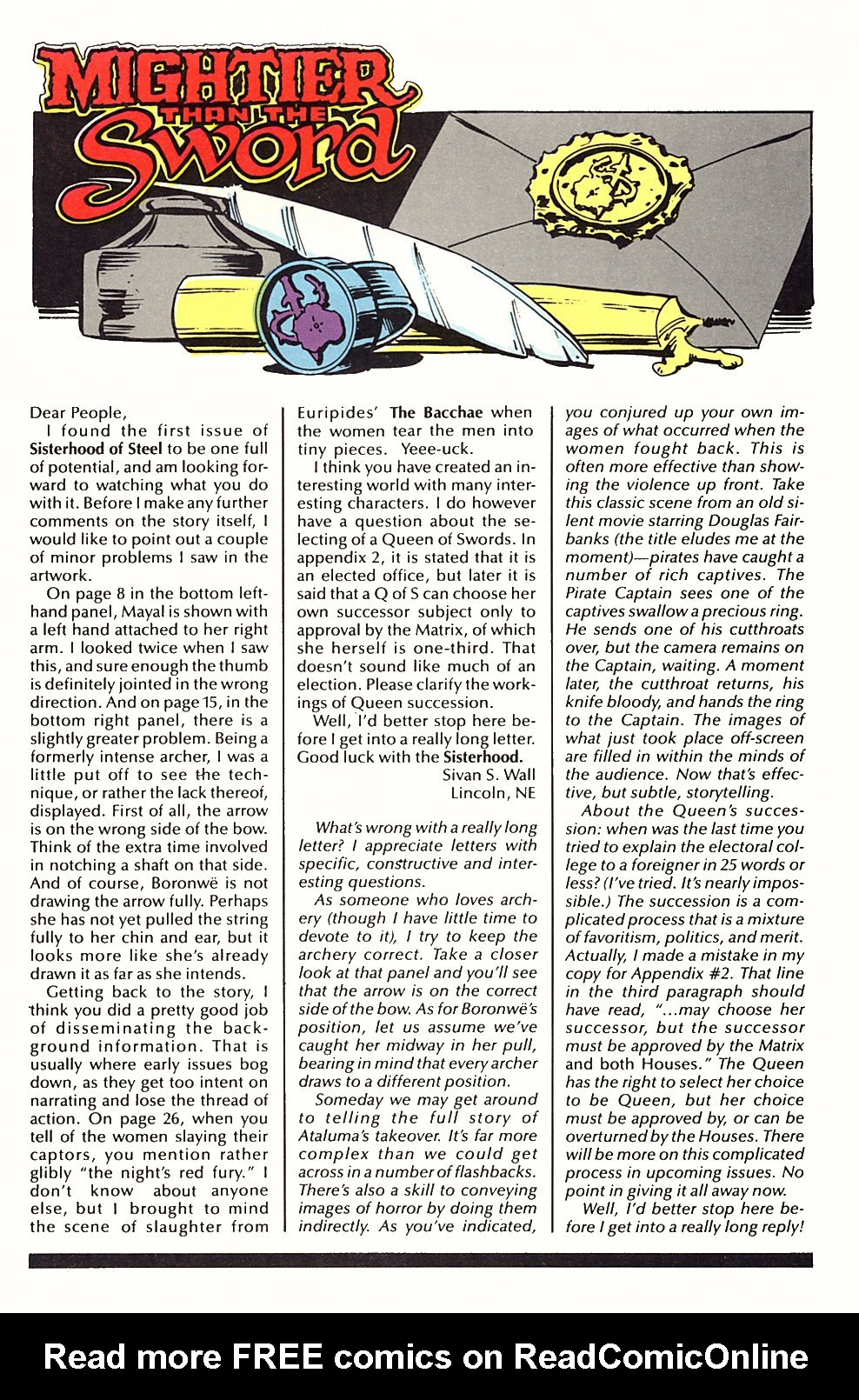 Read online Sisterhood of Steel comic -  Issue #3 - 31
