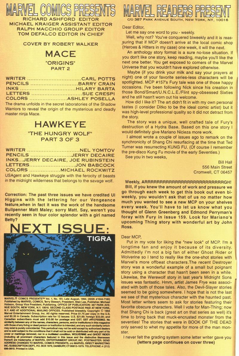 Read online Marvel Comics Presents (1988) comic -  Issue #161 - 2