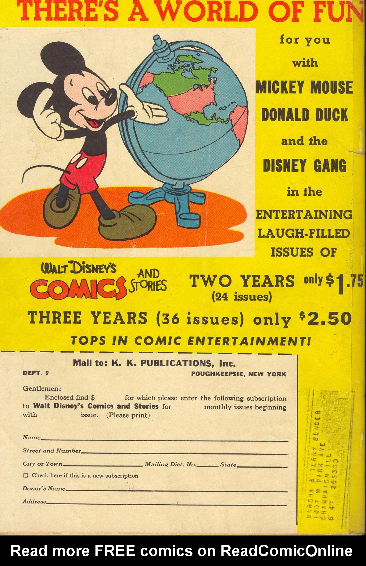 Read online Walt Disney's Comics and Stories comic -  Issue #60 - 36