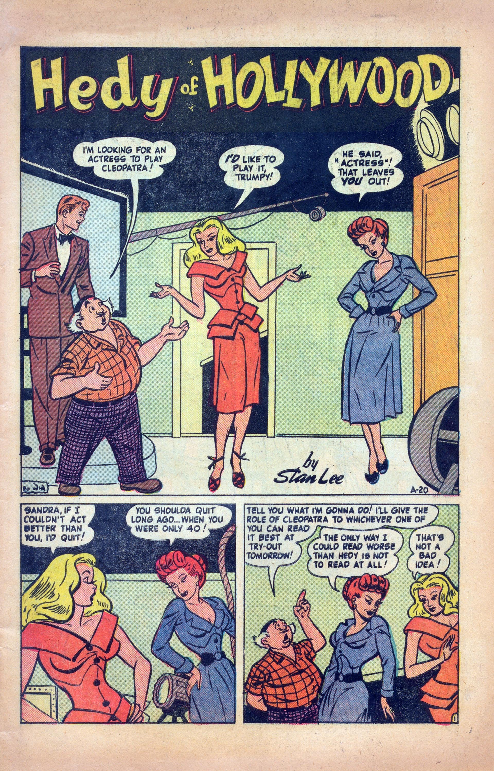 Read online Hedy Of Hollywood Comics comic -  Issue #49 - 3