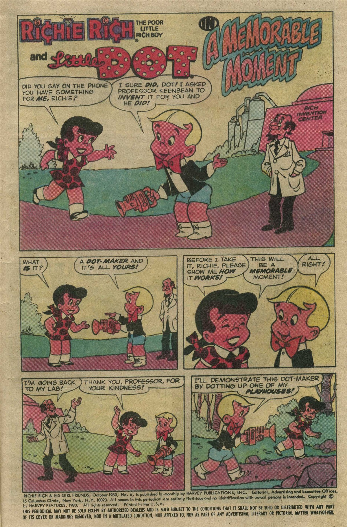 Read online Richie Rich & His Girl Friends comic -  Issue #6 - 5