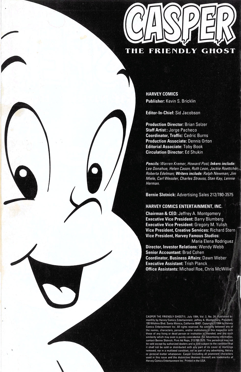 Read online Casper the Friendly Ghost (1991) comic -  Issue #24 - 2