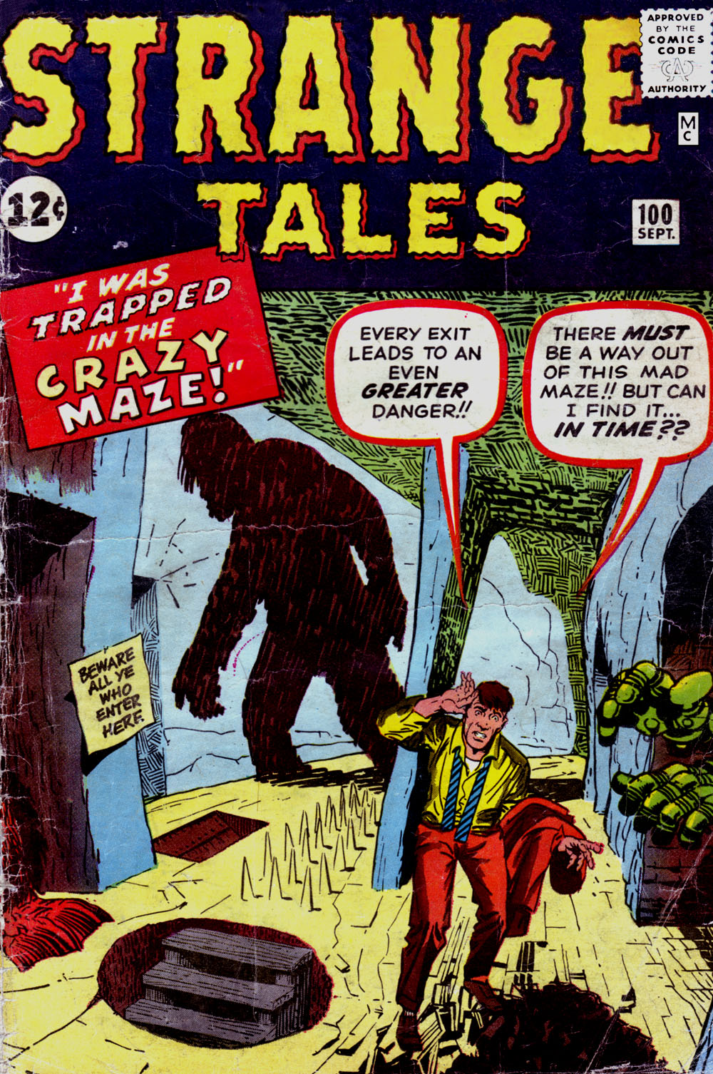 Read online Strange Tales (1951) comic -  Issue #100 - 1