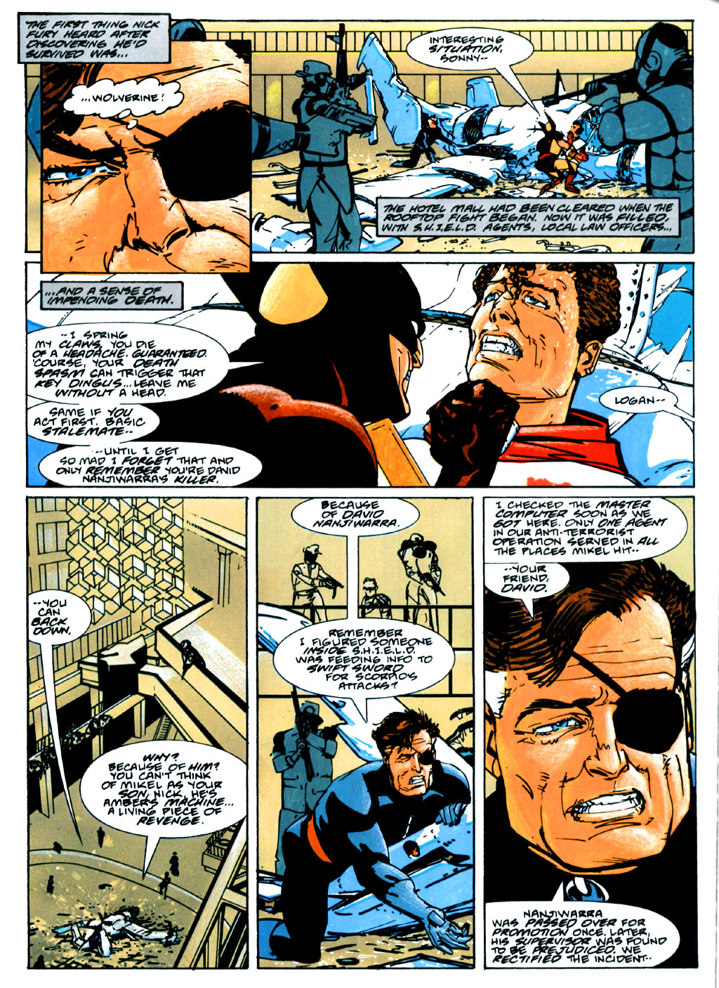 Read online Marvel Graphic Novel comic -  Issue #50 - Wolverine & Nick Fury - The Scorpio Connection - 65