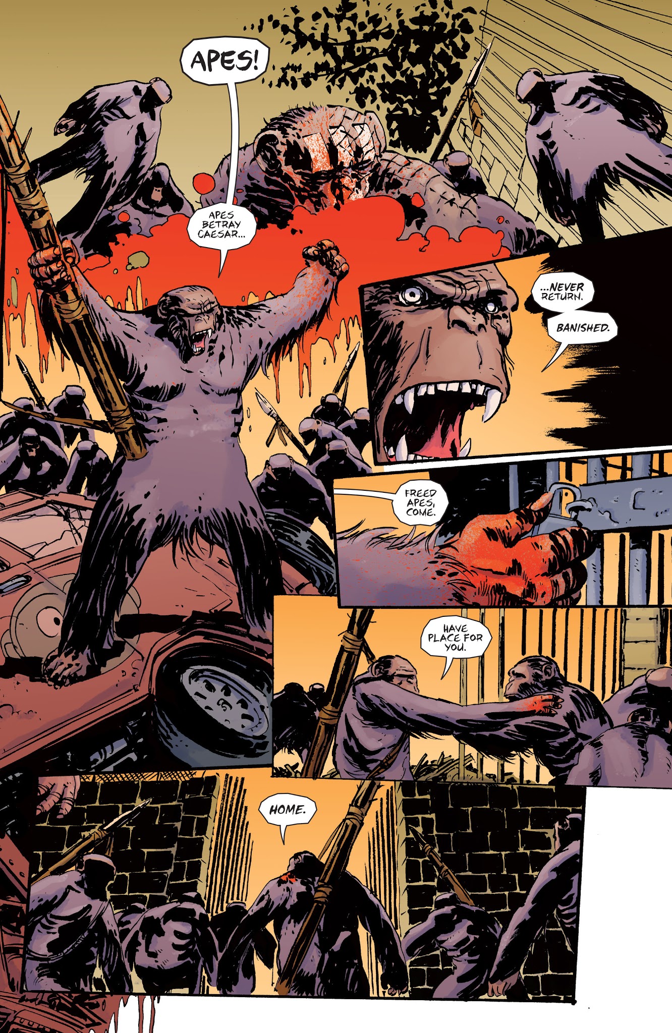 Read online Dawn of the Planet of the Apes comic -  Issue # TPB - 136