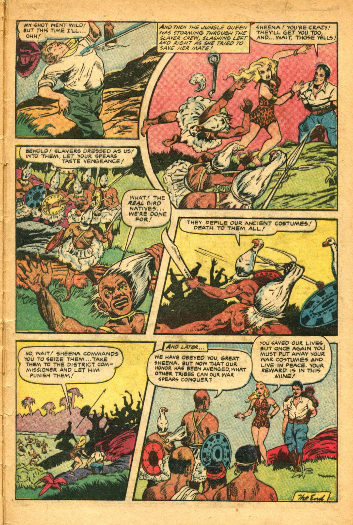 Read online Sheena, Queen of the Jungle (1942) comic -  Issue #14 - 33