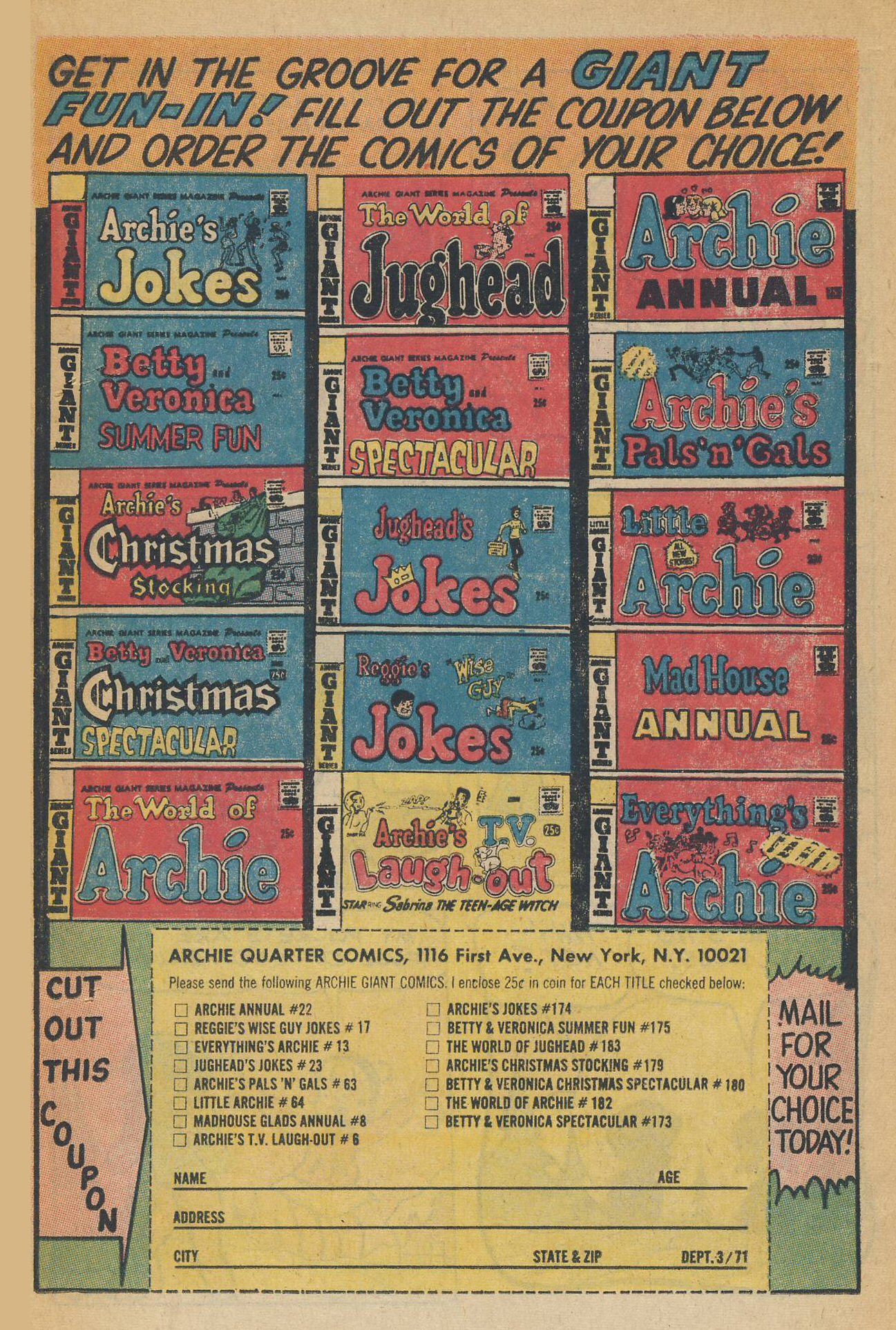 Read online Jughead (1965) comic -  Issue #190 - 19