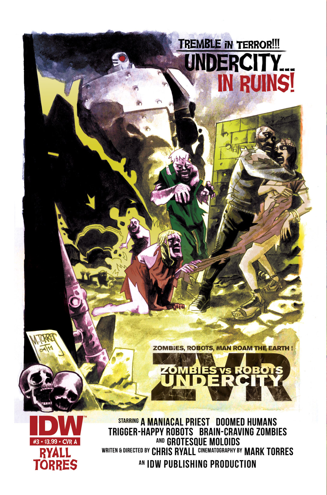 Read online Zombies vs Robots: Undercity comic -  Issue #3 - 1