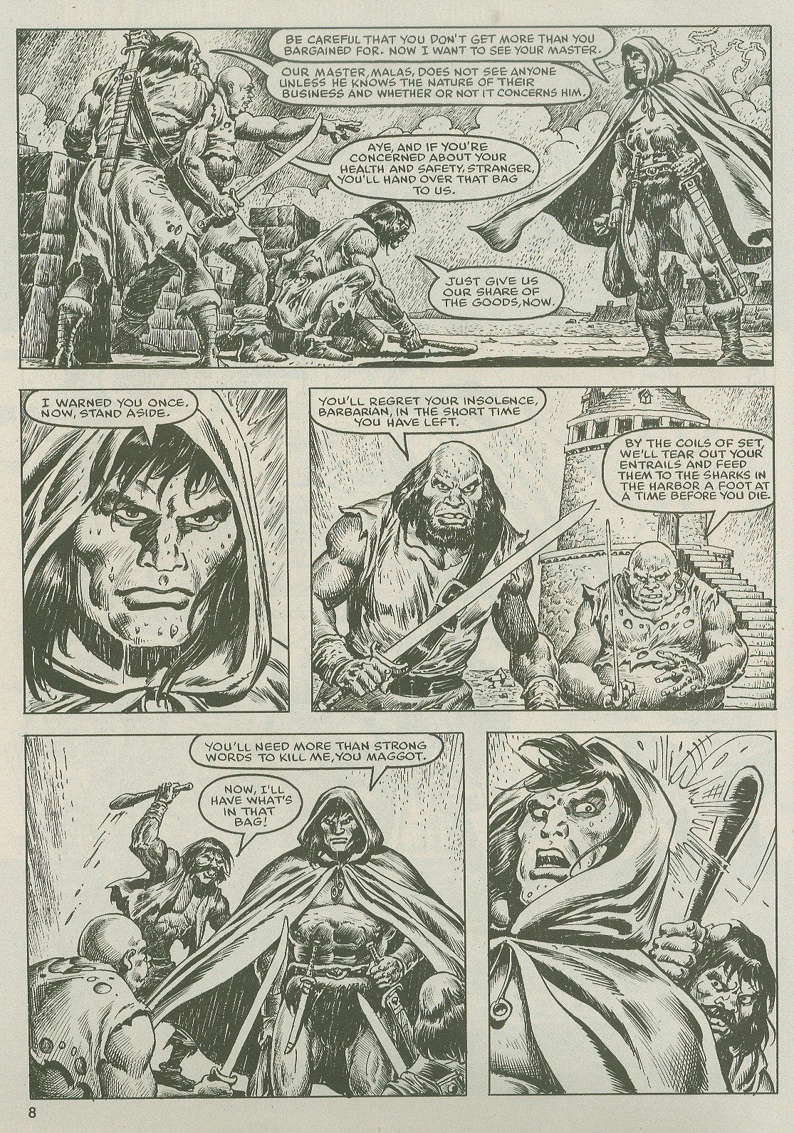 Read online The Savage Sword Of Conan comic -  Issue #122 - 8