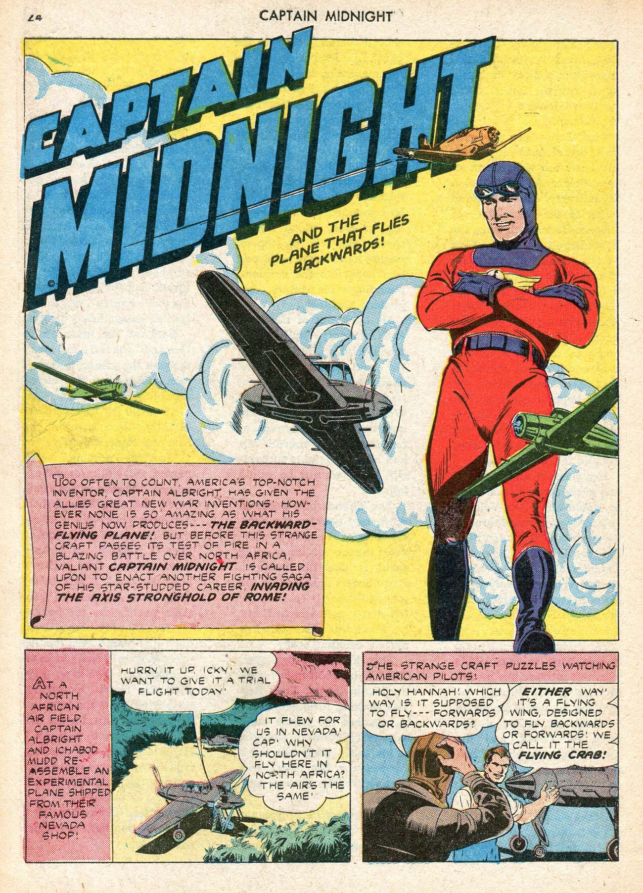 Read online Captain Midnight (1942) comic -  Issue #12 - 24