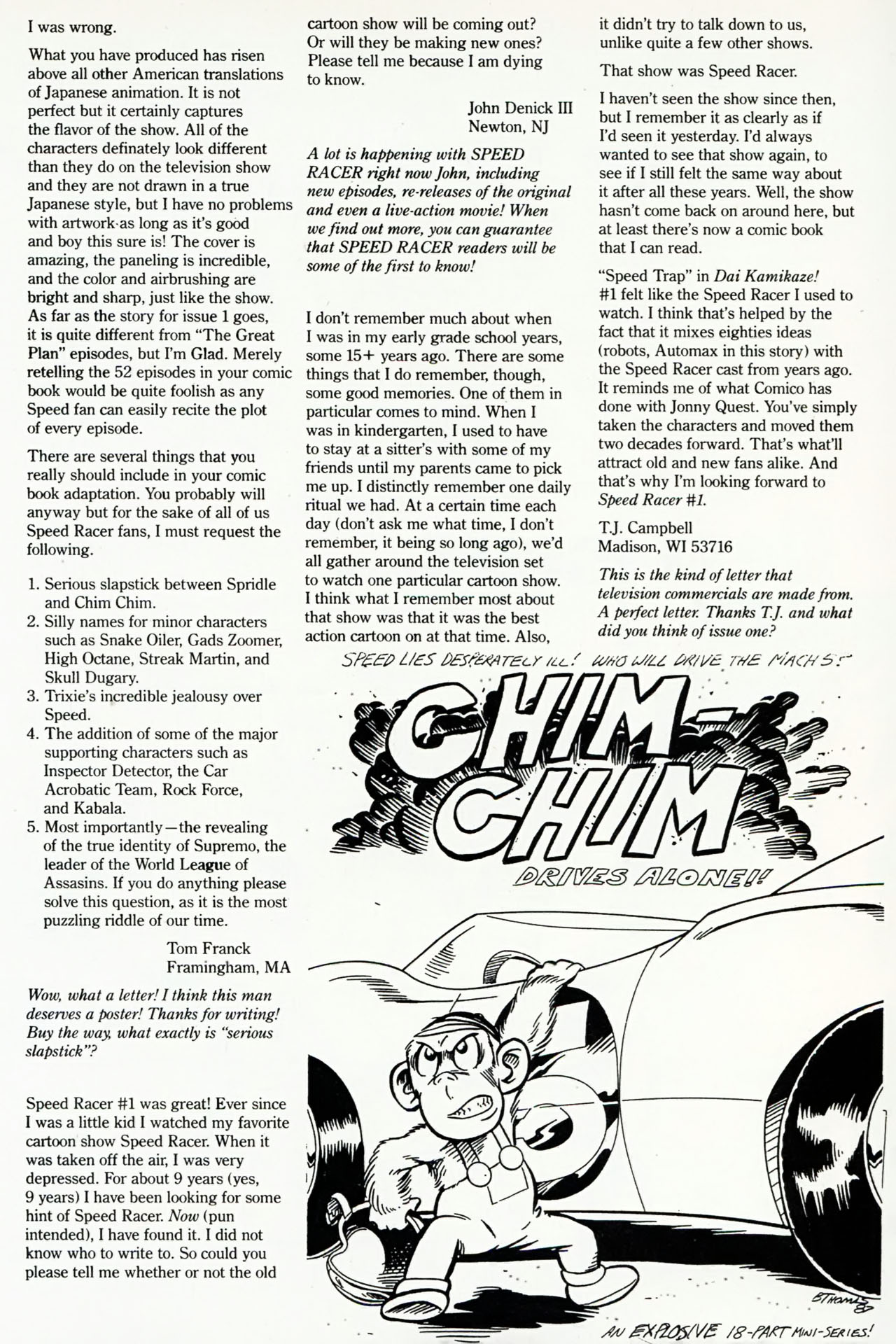 Read online Speed Racer (1987) comic -  Issue #3 - 24